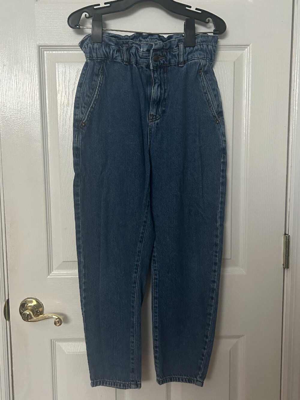 Zara Stretchy Blue Mom Jeans Women's Size 2 High Rise
